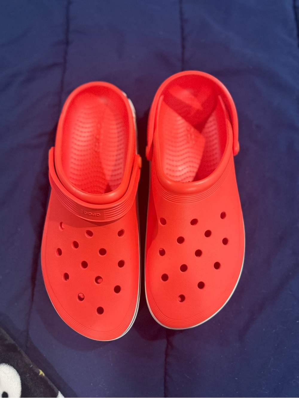 CROCS Red Classic Clog with Heel Strap